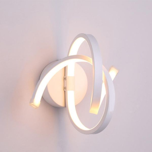 

wall lamp indoor bedroom bedside decoration lighting spiral led mounted light aisle home living room decor