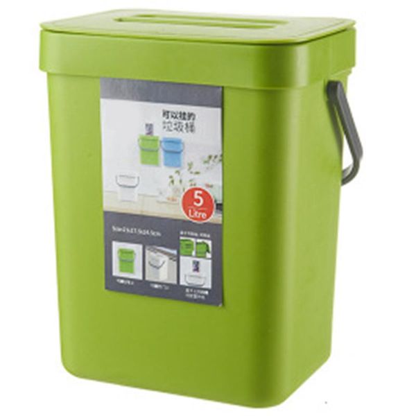 

waste bins 5l bin kitchen cabinet door hanging trash can wall mounted bathroom dustbin garbage bucket storage