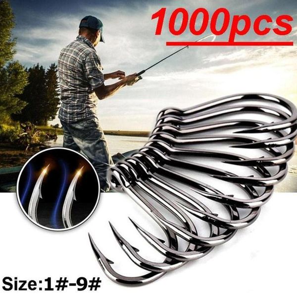 

fish hook saltwater fresh water carp fishing hooks fishhoos rig tackle bait u9u1