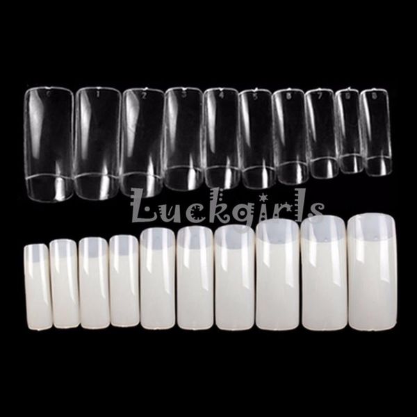 

sizes white/ clear /natural false half style acrylic uv gel nail tips art kits