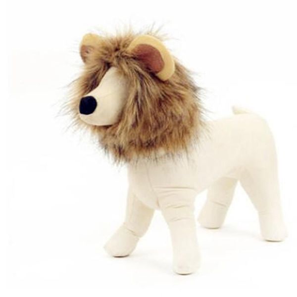 

dog apparel pet hair lion headdress hats cosplay fake cap ear head funny suppiles wholesale
