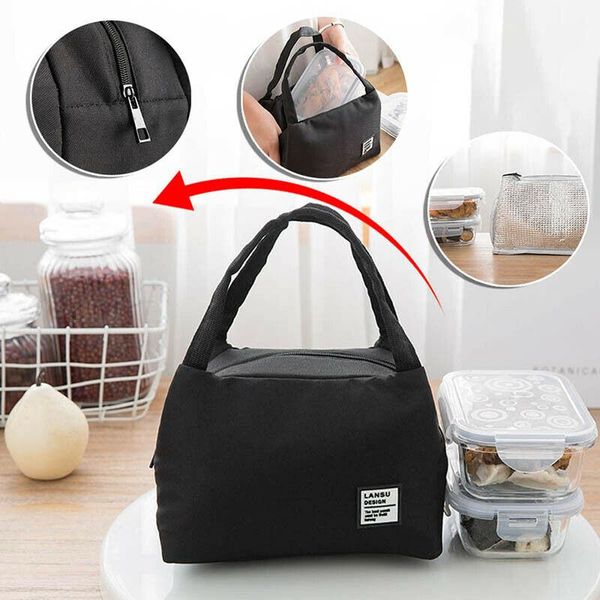 

hanging baskets fashion portable lunch bag oxford cloth material stiff dirty for students and office worker bento storage
