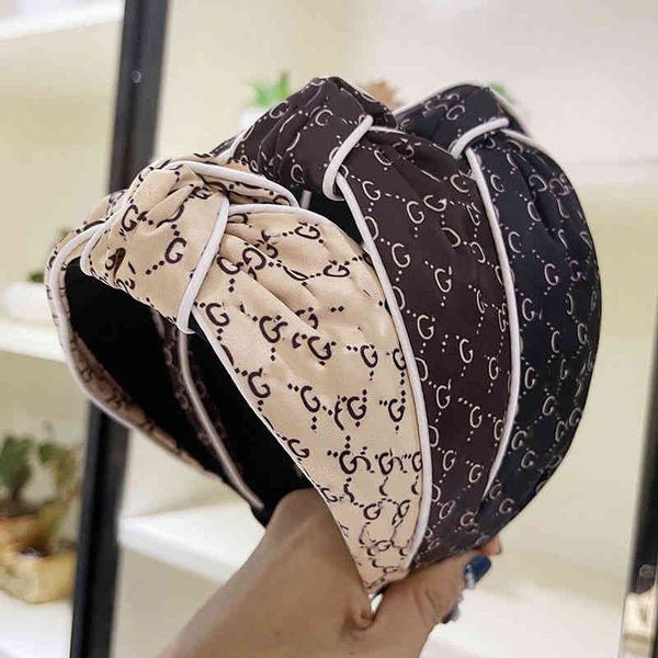 

simple knot hoop women's cloth headband fashion wide brimmed headwear, Pink