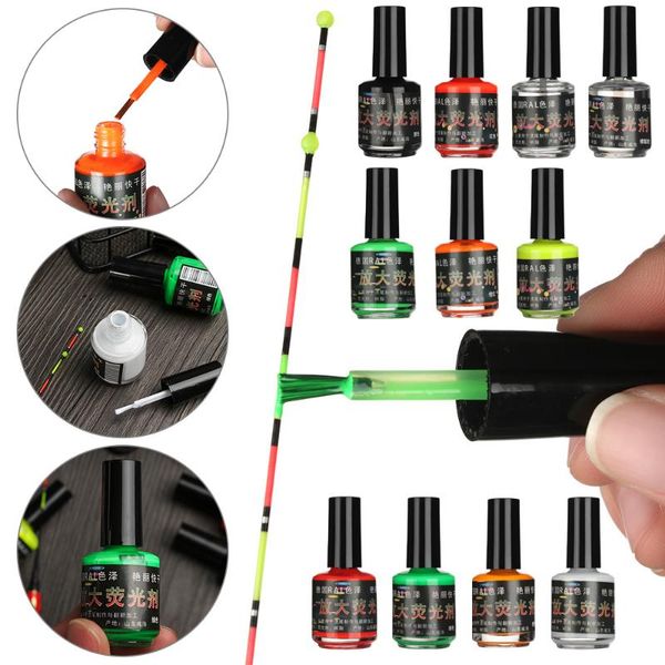 

fishing accessories 1pc fluorescent oil paint tail painting indicator visualable buoy diy craft floats tackle accessory