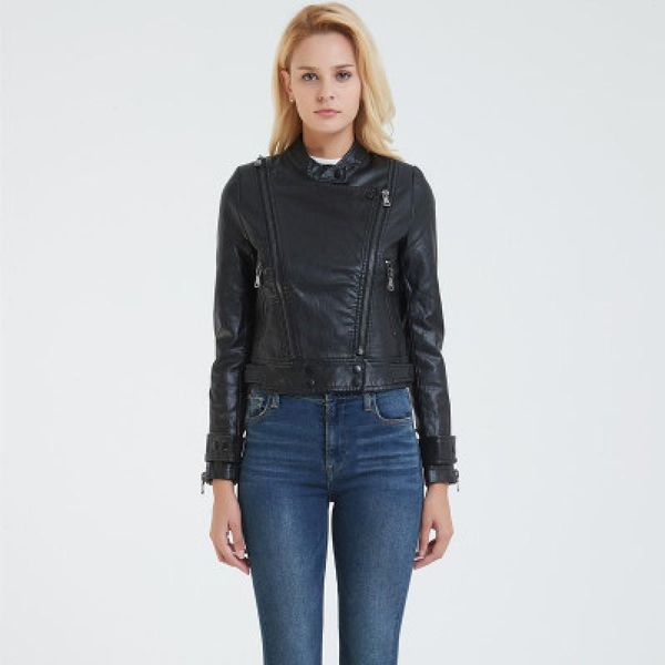 

women's jackets 2021 autumn women fashion slim jacket female outwear ladies elegant girl zipper coat, Black;brown