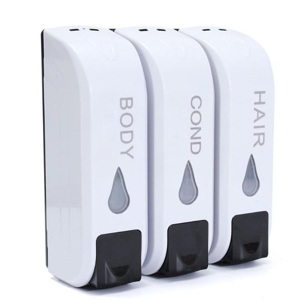 

liquid soap dispenser single/double/triple 350ml wall-mount shower bath shampoo container bathroom accessories