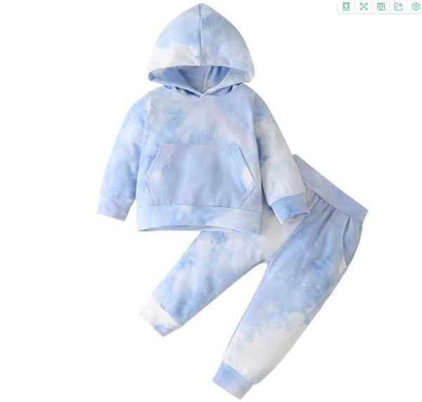 Kinder Trainingsanzug Jungen Casual Kleidung Set Marshmallow Kostüm Dj Lächeln Sport Anzug Für Mädchen Teen Langarm Sweatshirt Hoodies Hose