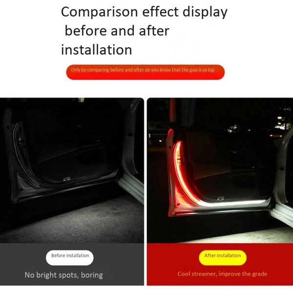 

interior&external lights led car door anti-collision warning lights, universal decorative with side atmosphere