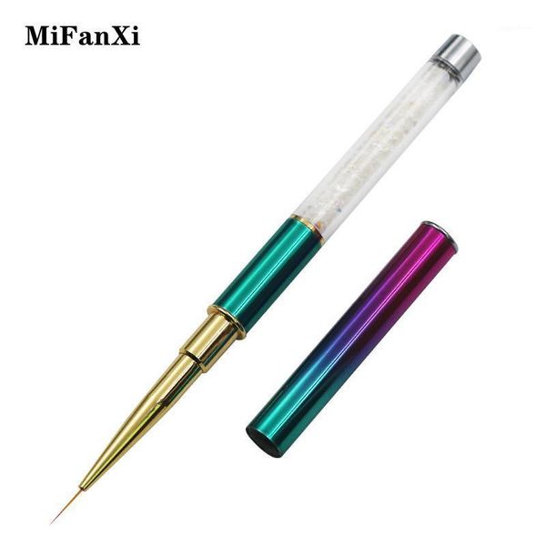 

nail art brush stripe painting drawing flower pen uv gel tips manicure extension builder carving gradient tools brushes1, Yellow