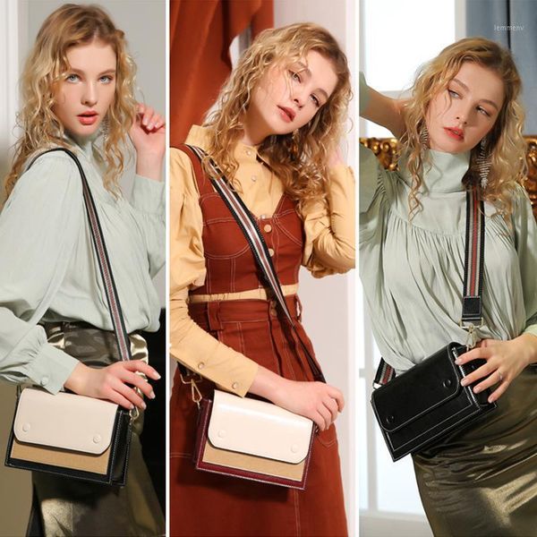 

evening bags 2021 women wide shoulder strap all-match genuine leather luxury diagonal bag purses and handbags1