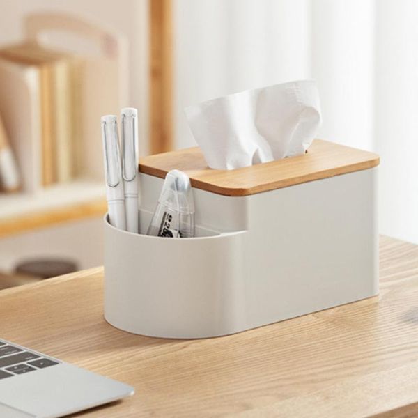 

tissue boxes & napkins creative desknordic paper office living room storage box remote control multi-purpose comfortable matte touch