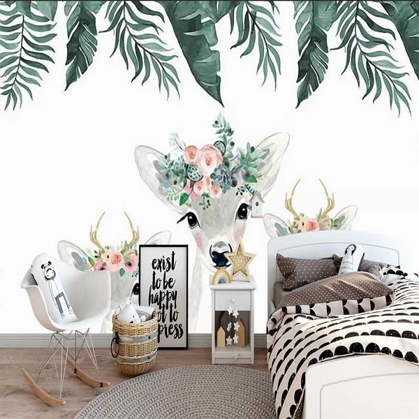 

milofi 3d custom wallpaper three cute fawns wallpapers