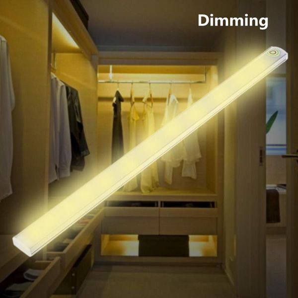 

ultra thin dimmable touch sensor 21 led under cabinet light bar wardrobe strip for closet cupboard kitchen bedroom lights