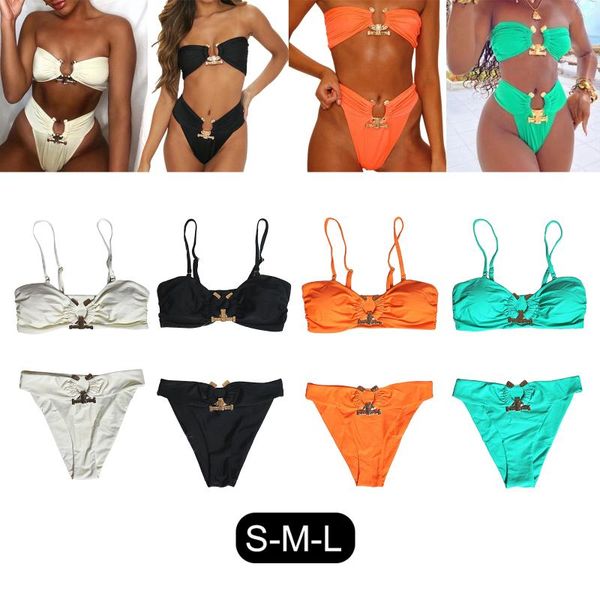 

one-piece suits women swimsuit push up padded cup bikinis set swimming bathing suit beachwear summer brazilian bikini swimwear