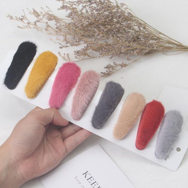 

hair accessories a plate fashion hairpin small & cute shape female accessories, trendy clothing fabric lambs wool clip