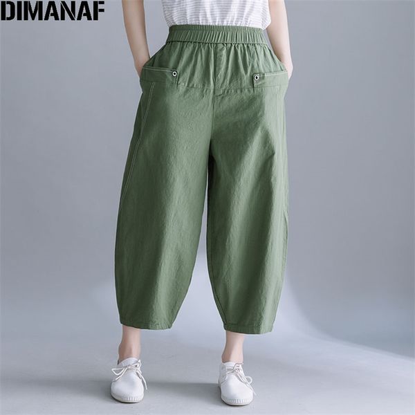 

summer plus size women harem pants wide leg female lady patchwork cotton trousers loose fashion pantalones 210531, Black;white