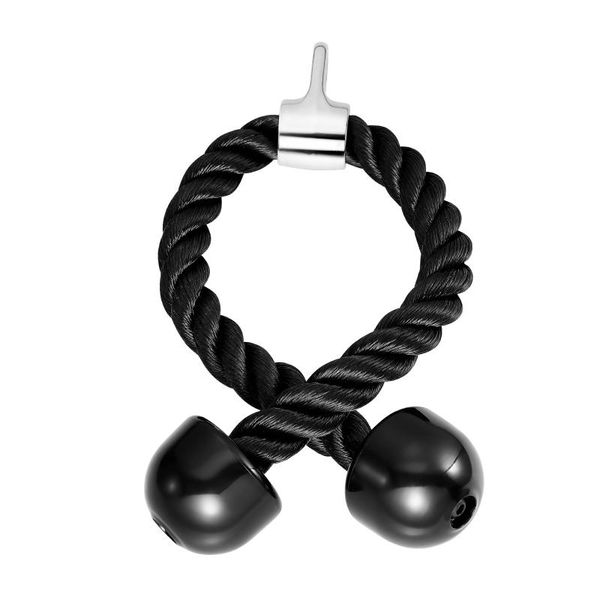 

resistance bands lioobo dual grip rope tricep strength fitness trainning for home gym (black)