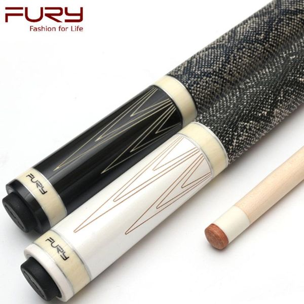 

fury billiards pool cue tip 11.75mm/12.75mm black/white color with case set china billiard cues