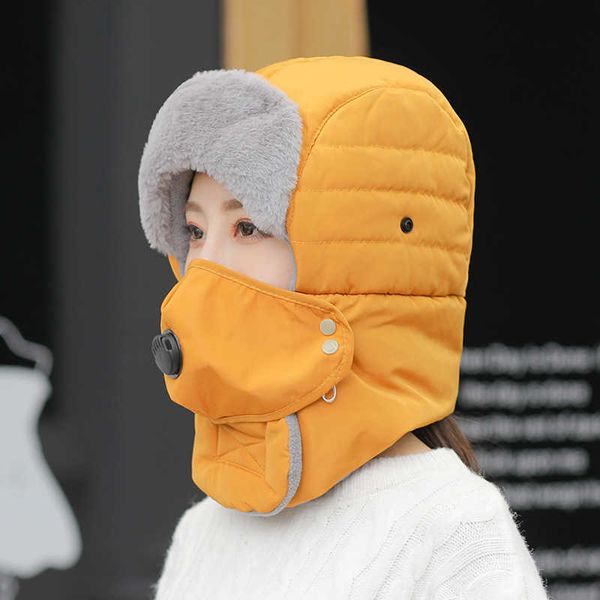 

hat female autumn winter men lei feng winter electric car warm psh cycling northeast cold hat, Blue;gray