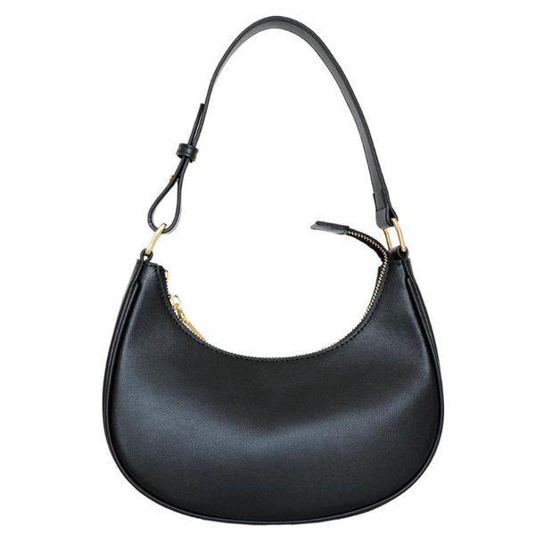 

totes underarm bag women 2021 trendy cowhide half-moon leather handbag