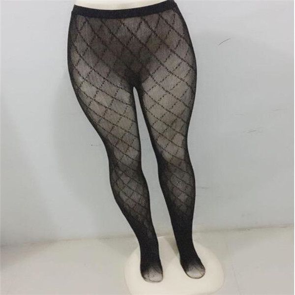 Meias sexy meias meia-calça carta de moda marca designer mangueira mulheres transparentes calcinha-mangueira