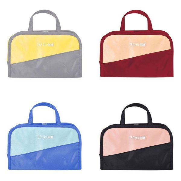 

women large makeup bag cosmetic case storage handle travel organizer bags & cases