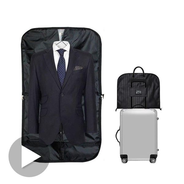

clothing & wardrobe storage men suit bag dustproof hanger organizer travel coat clothes garment cover case accessories supplies products