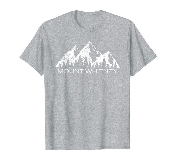 

mount whitney sierra nevada mountains souvenir gift t-shirt, White;black