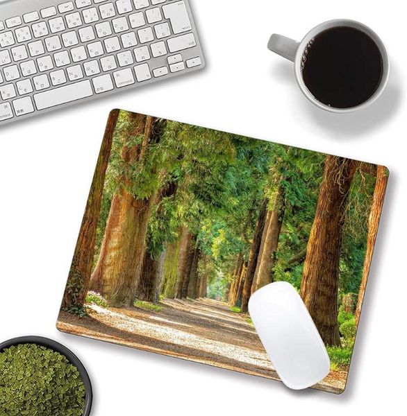 

mouse pads & wrist rests pad small size desk mat anime kawaii art anti-slip lovely gamer forest carpet office decoration