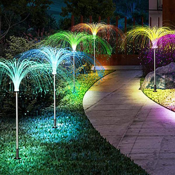 

lawn lamps waterproof solar light meteor shower/mushroom pattern garden lights landscape outdoor decorations for yard