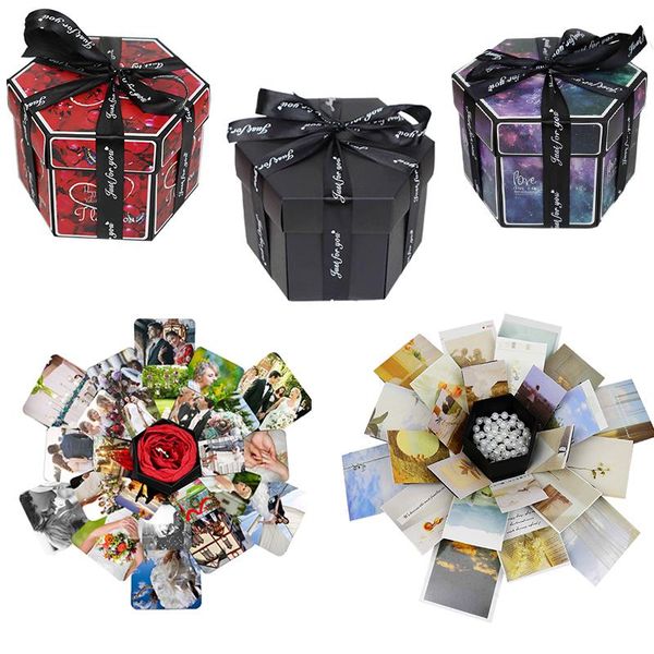 

gift wrap surprise party love box explosion boxes for anniversary scrapbook diy po birthday wedding valentines day gifts