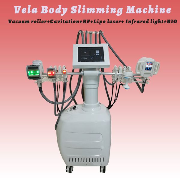 V10 Körper Abnehmen Ultraschall Kavitation Mutifunction Maschine Fett Verlust Lipo Laser Roller Massage Infrarot Lichter Einfach Zu Bedienen