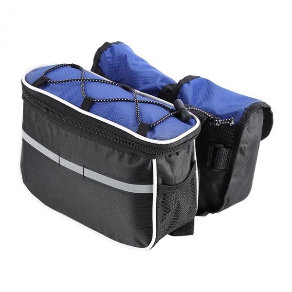 

cycling bags bicycle bag four-in-one mountain bike front rain-proof riding blue
