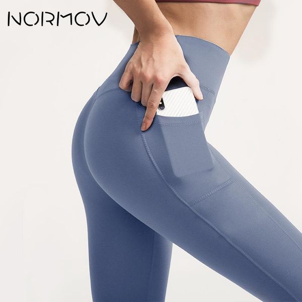 

yoga outfit normov high waist women pants thick pocket fitness leggings sports workout ankle length