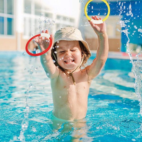 

pool & accessories 22pcs diving swimming game toys children summer set ring treasure underwater fun gift torpedo launch rocket toy