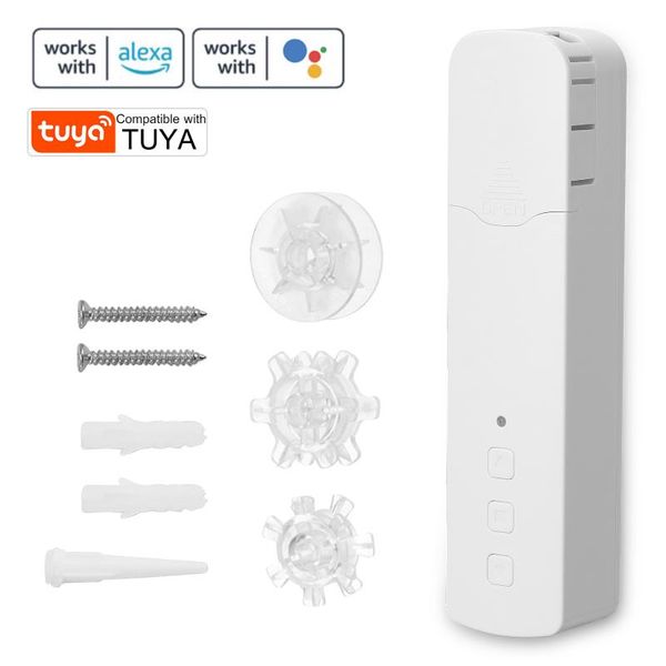 

tuya wifi smart motorized chain roller blinds pull bead curtain motor work for alexa google home electric control