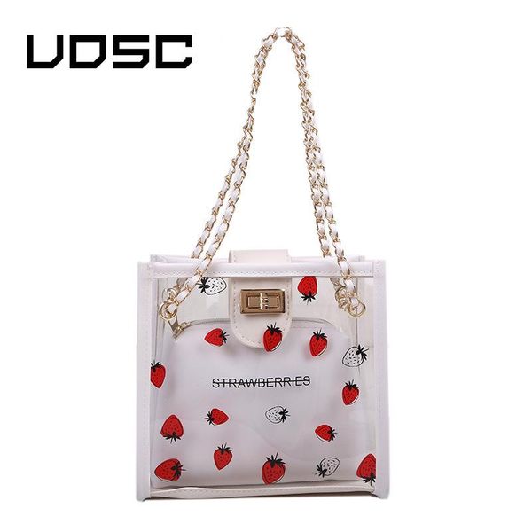 

evening bags uosc bag handbag 2021 spring summer tide fashion chain messenger women transparent girl ocean shoulder