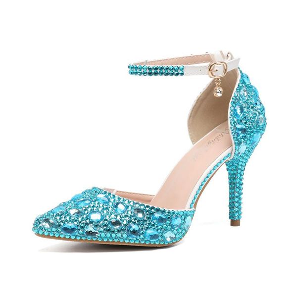 

all diamond lovely bridal high-heeled shoes, -color wedding shoes dress, Black