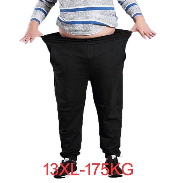 

men's pants summer men sweatpants loose sports plus size 7xl 8xl 9xl 13xl oversize 175kg 58 60 62 66 68 70, Black