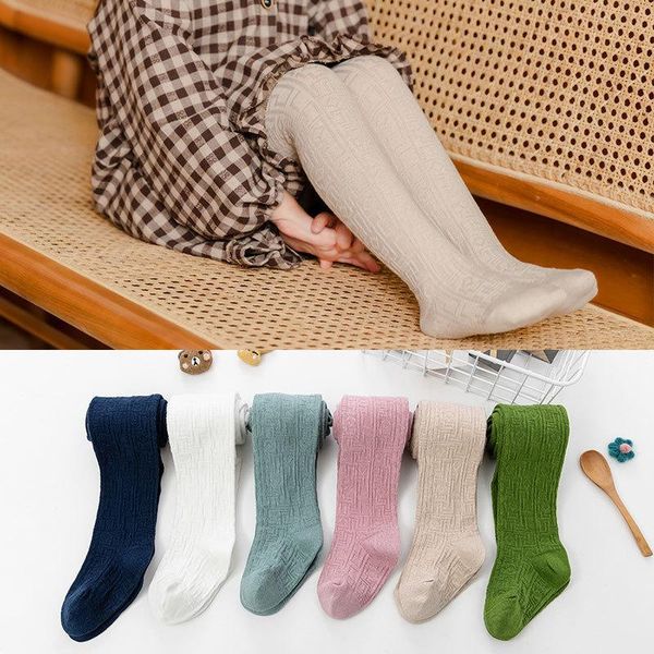 

footies children's monet color three-dimensional maze pantyhose autumn thick girls baby leggings, Blue
