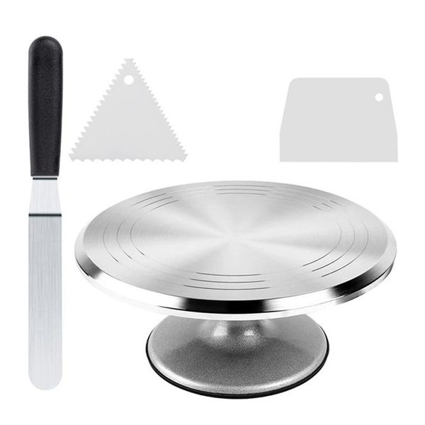

cake stand,revolving turntable rotating decorating stand with angled icing spatula,baking baking & pastry tools