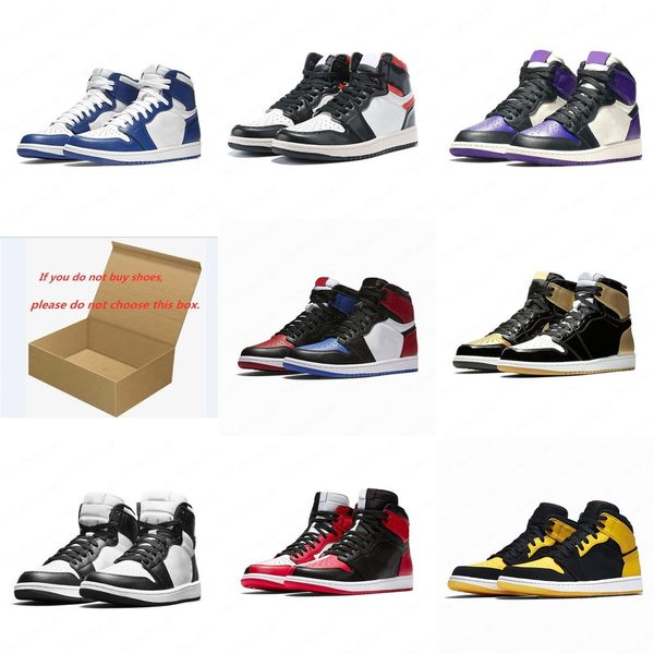 

2019 Jumpman 1 Basketball Shoes Athletics Sneakers Running Shoe For Women Sports Torch Hare Game Royal Pine Green Court 36-46 SizePDRI