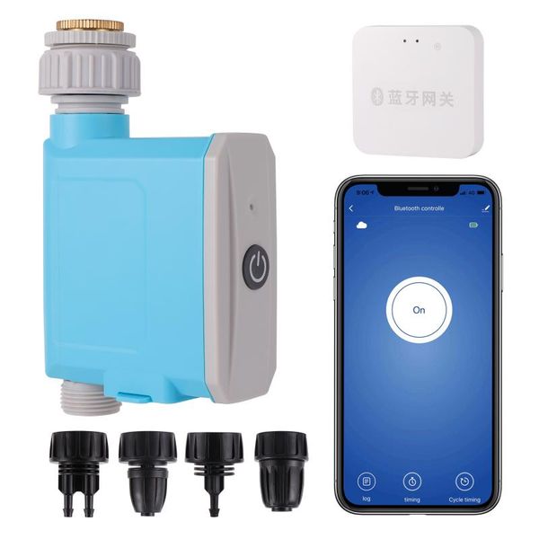 

watering equipments bluetooth connect ball valve electronic automatic four dials water timer garden irrigation controller for