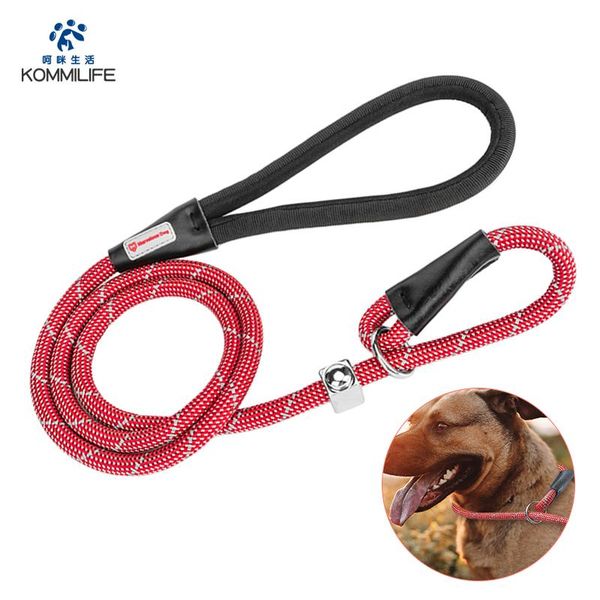 

nylon cowhide dog leash reflective pet for dogs 150cm-180cm length leads p chain training walking rope collars & leashes