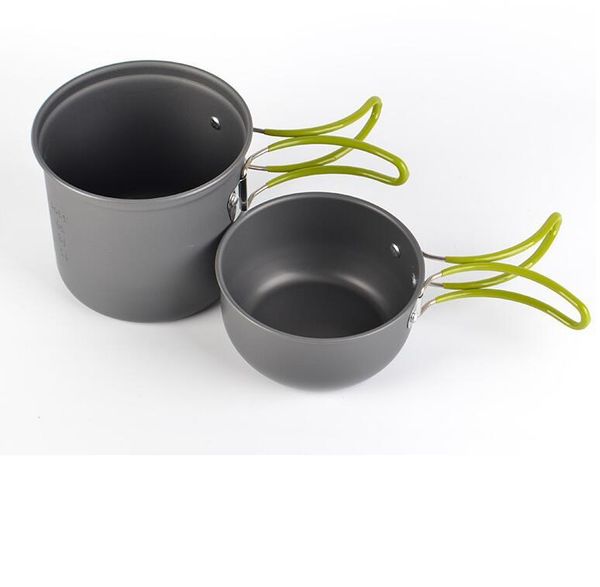

2021 outdoor cooking set cookware outdoor pan out of doors camping hiking backpacking cooking picnic bowl pot