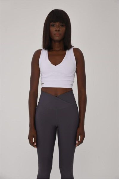 

women's leggings waist design sport anthracite color 1045, Black