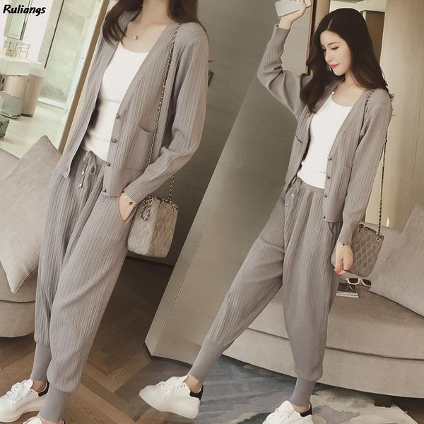 

plus size women's two-piece casual sports suit 2021 spring and autumn fashion korean style temperament thin two piece pants, White