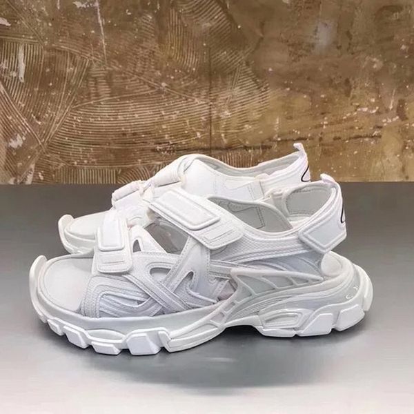 

track slippers sandals women hiking summer shoes womens hook loop zapatos de mujer platform flats beach slide cool clunky sneakers 44lt#, Black