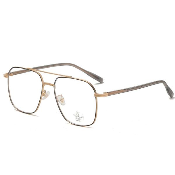 

sunglasses double bridge anti blue light glasses pc lens metal resist harmful eyewear for men women, White;black