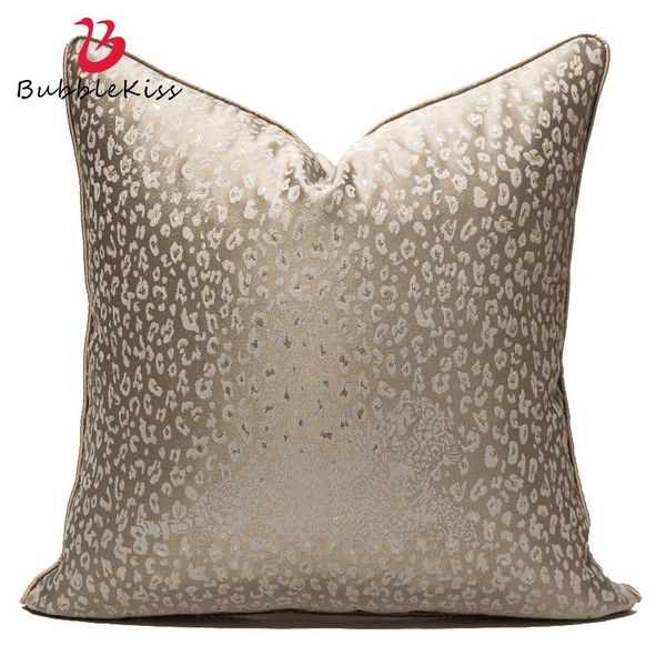 

cushion/decorative pillow bubble kiss luxury embroidered leopard pattern silver cushion cover party decorative pillowcase for living room